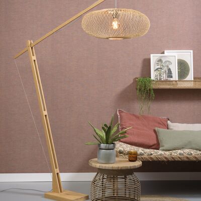 CANGO IV natural bamboo floor lamp