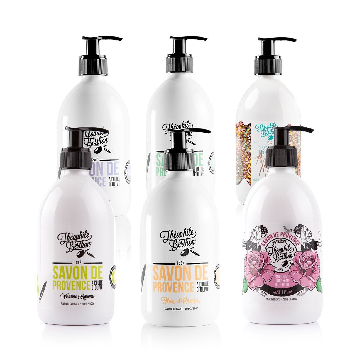 Pack d'implantation hygiène corps - Les Savons de Provence 500ml