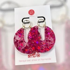 Boucles d'oreilles Orky - Rose fuschia