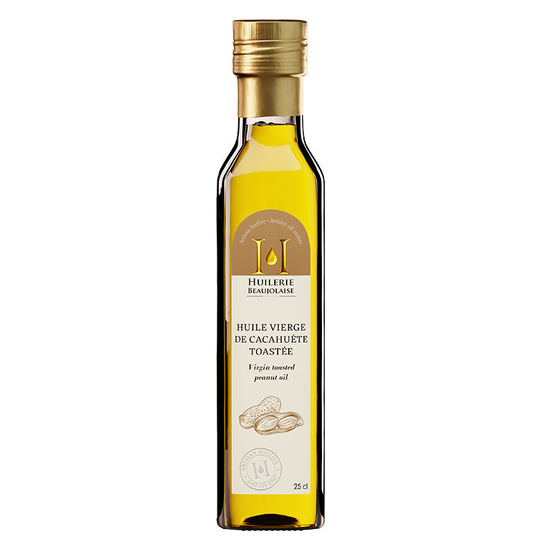 Virgin toasted peanut oil, 25 cl