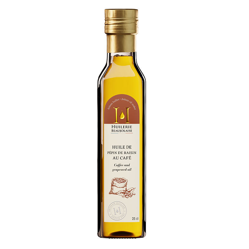 Grape seed and coffee oil, 25 cl