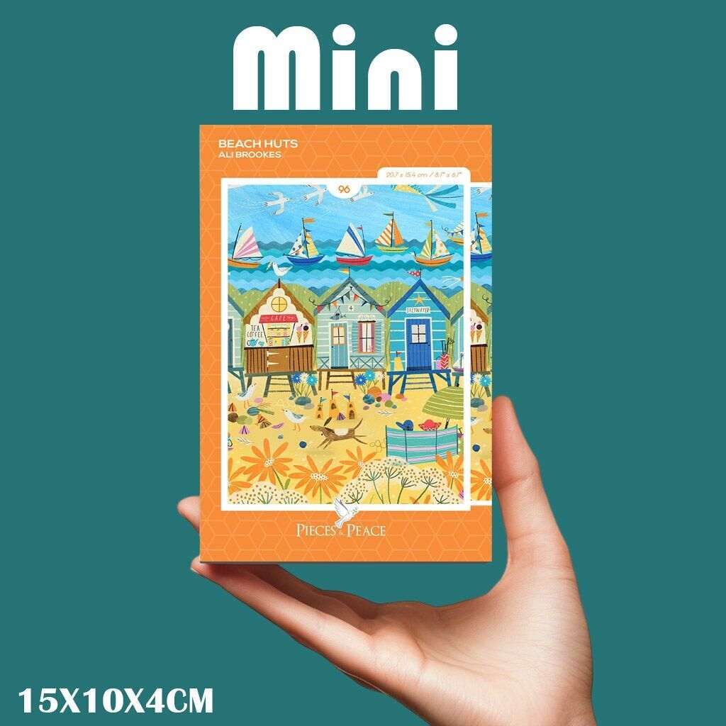 Mini-Puzzle 96 pieces - Mini Beach Huts