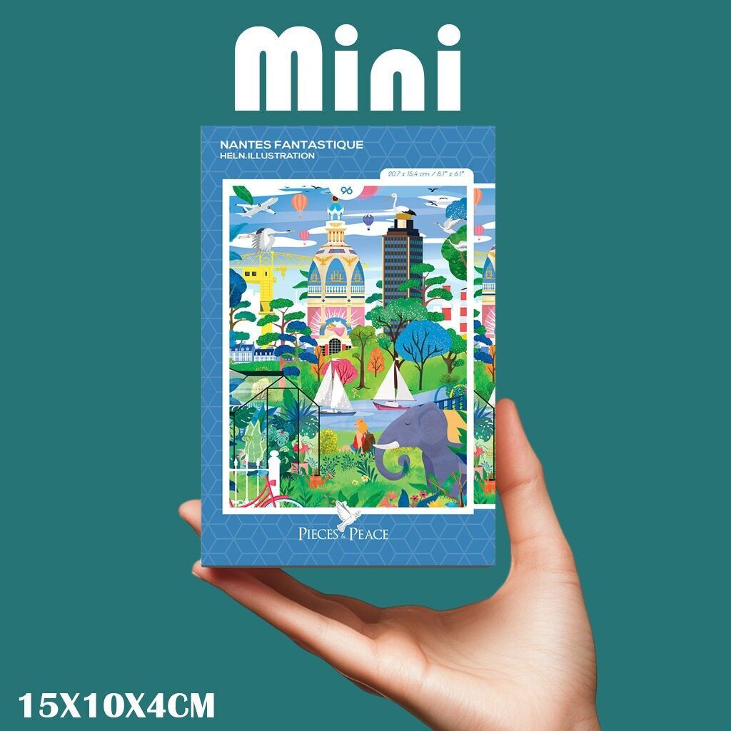 96-piece Mini Puzzle - Nantes Fantastic