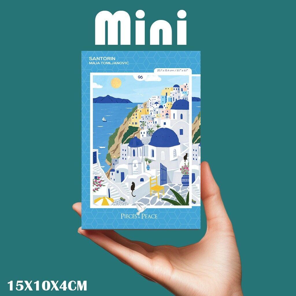 Mini-Puzzle 96 pieces - Santorini