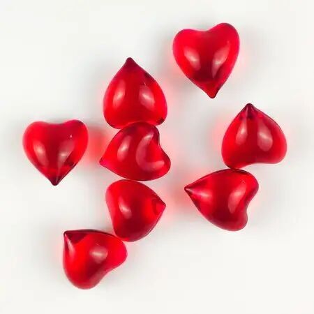 200 Bath Pearls - Strawberry Scented Hearts