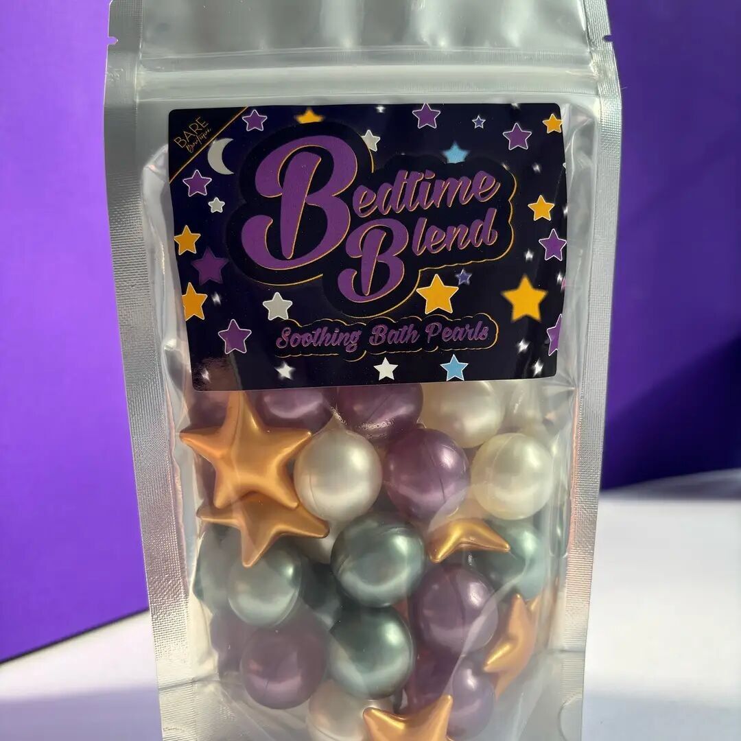 Bedtime Blend - 30 Bath Pearls. Lavender, Coconut and Lotus.