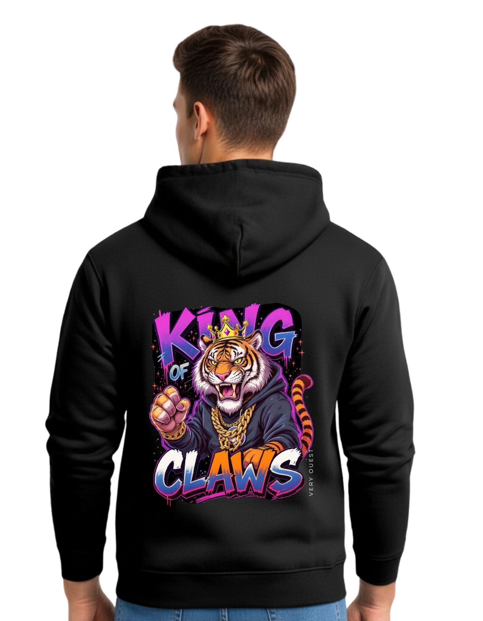 sweat à capuche very ouest king claws