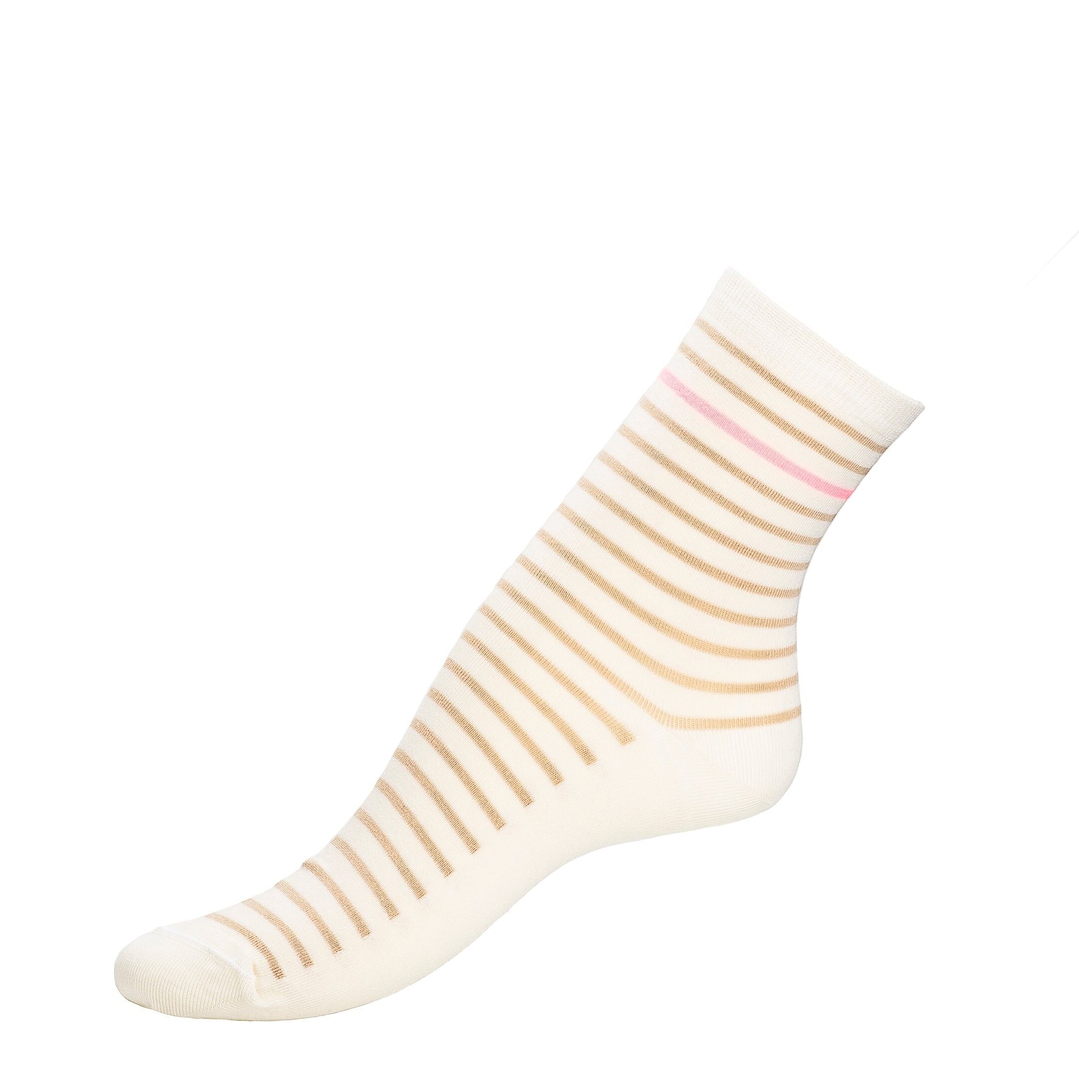 Matrosen - Damensocken - Ecru Baumwolle