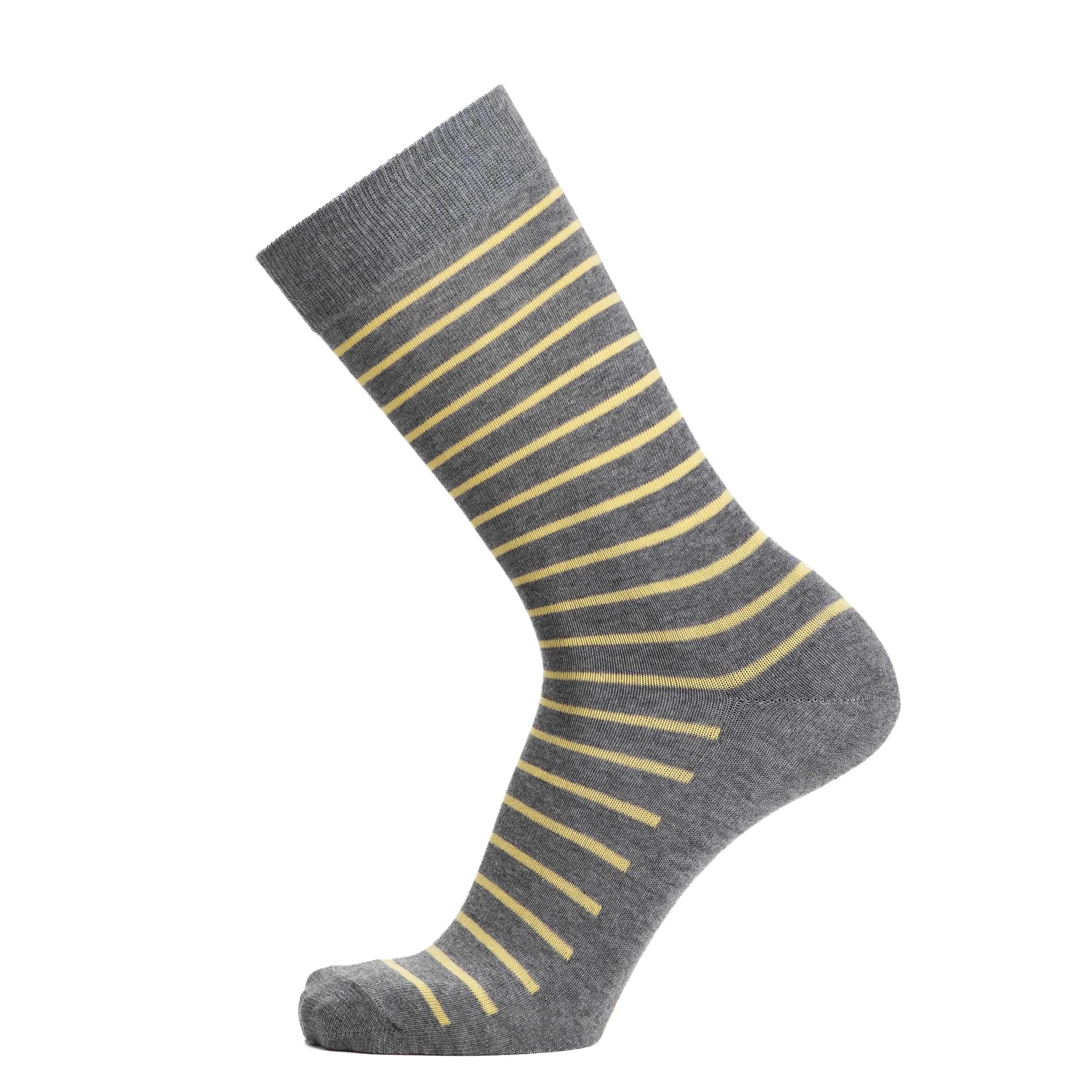 Breton-Streifenhemd – Herrensocken – graue Baumwolle