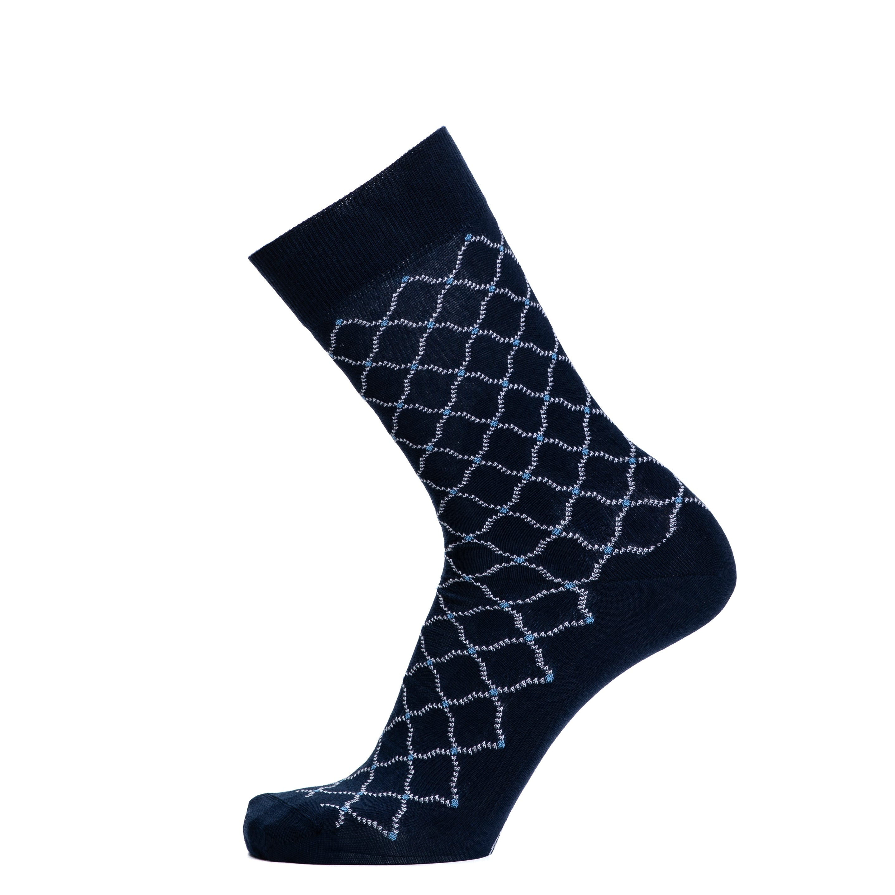 Les Arabesques – Herrensocken – Marineblaue Baumwolle