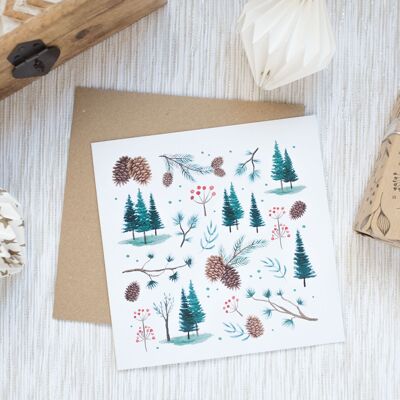 Pine Cones Greeting card