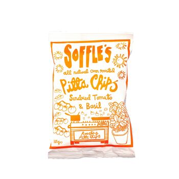 Chips de pitta aux tomates séchées et au basilic PARTAGER 1