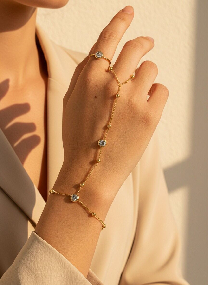 324AQ209N Edelstahl-Handkette