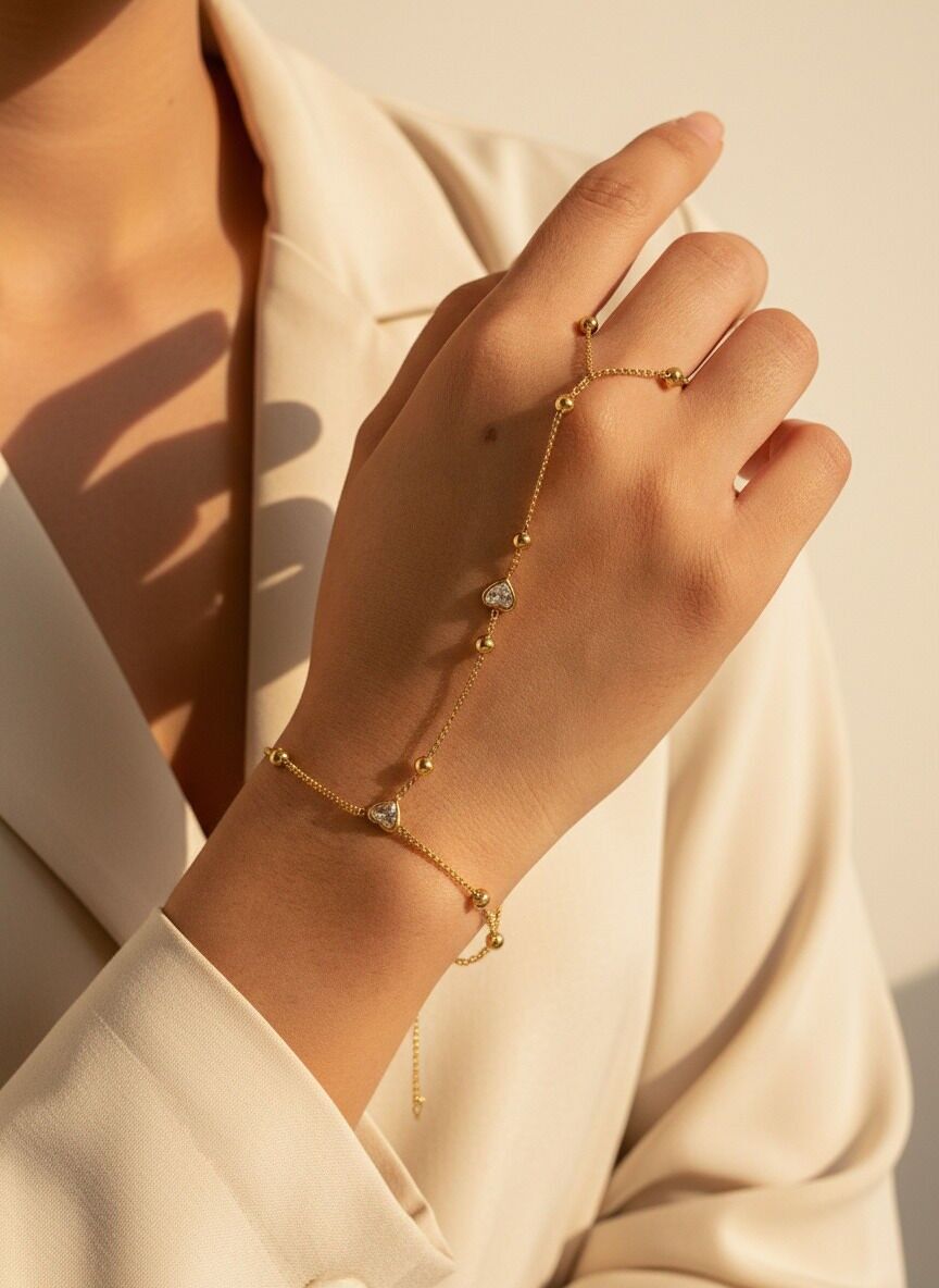 324AQ216N Edelstahl-Handkette