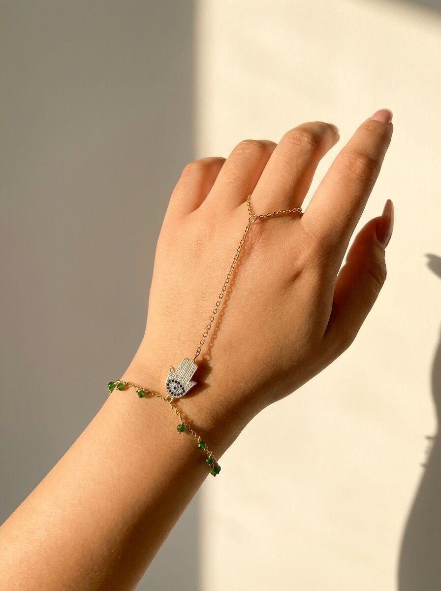 324AQ224N Edelstahl-Handkette