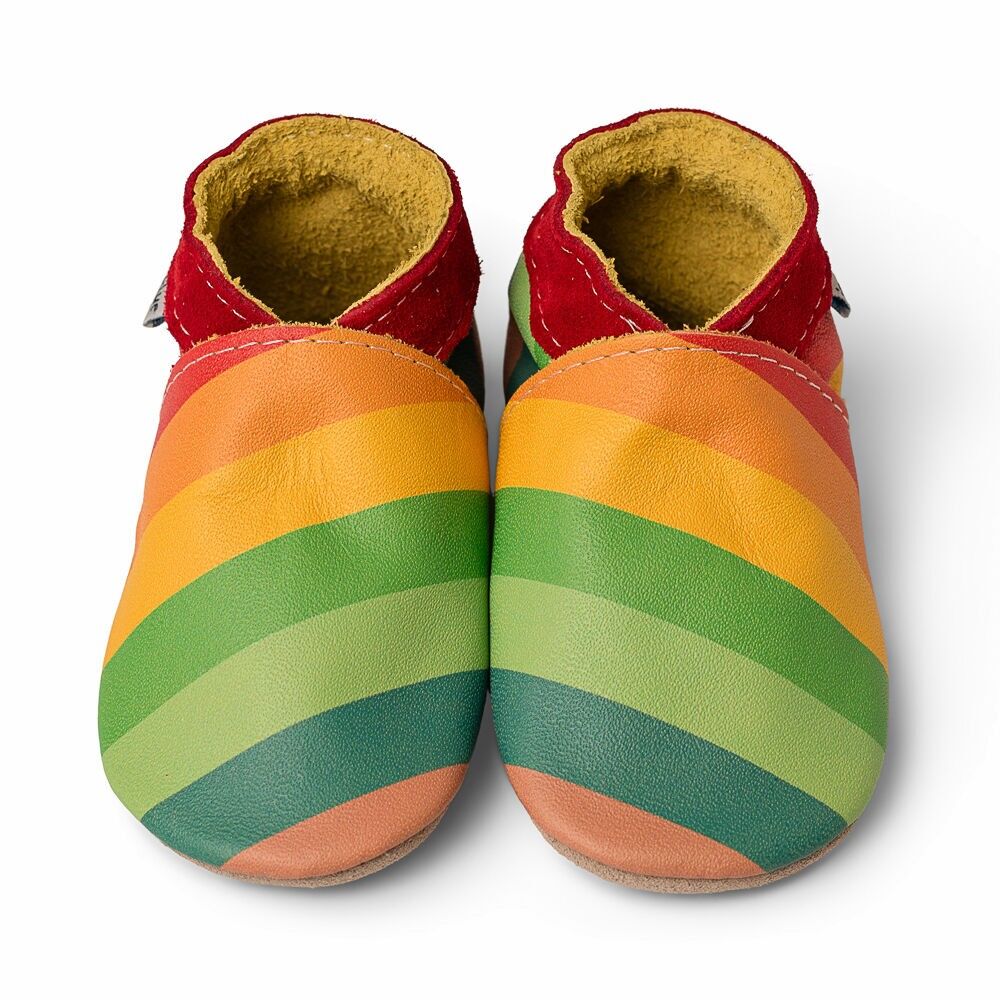 Barefoot Leather Baby & Kids Shoes Rainbow