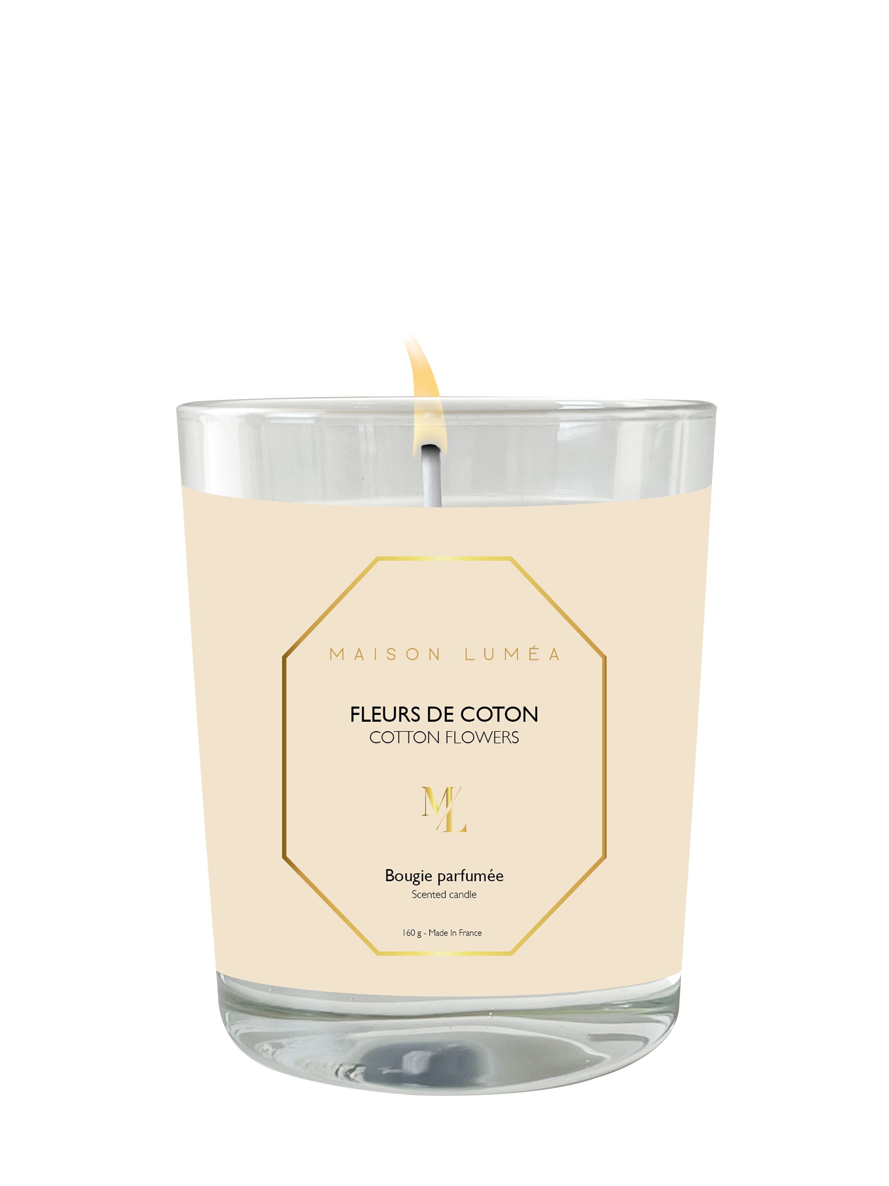Bougie parfumée 160g - Fleurs de coton