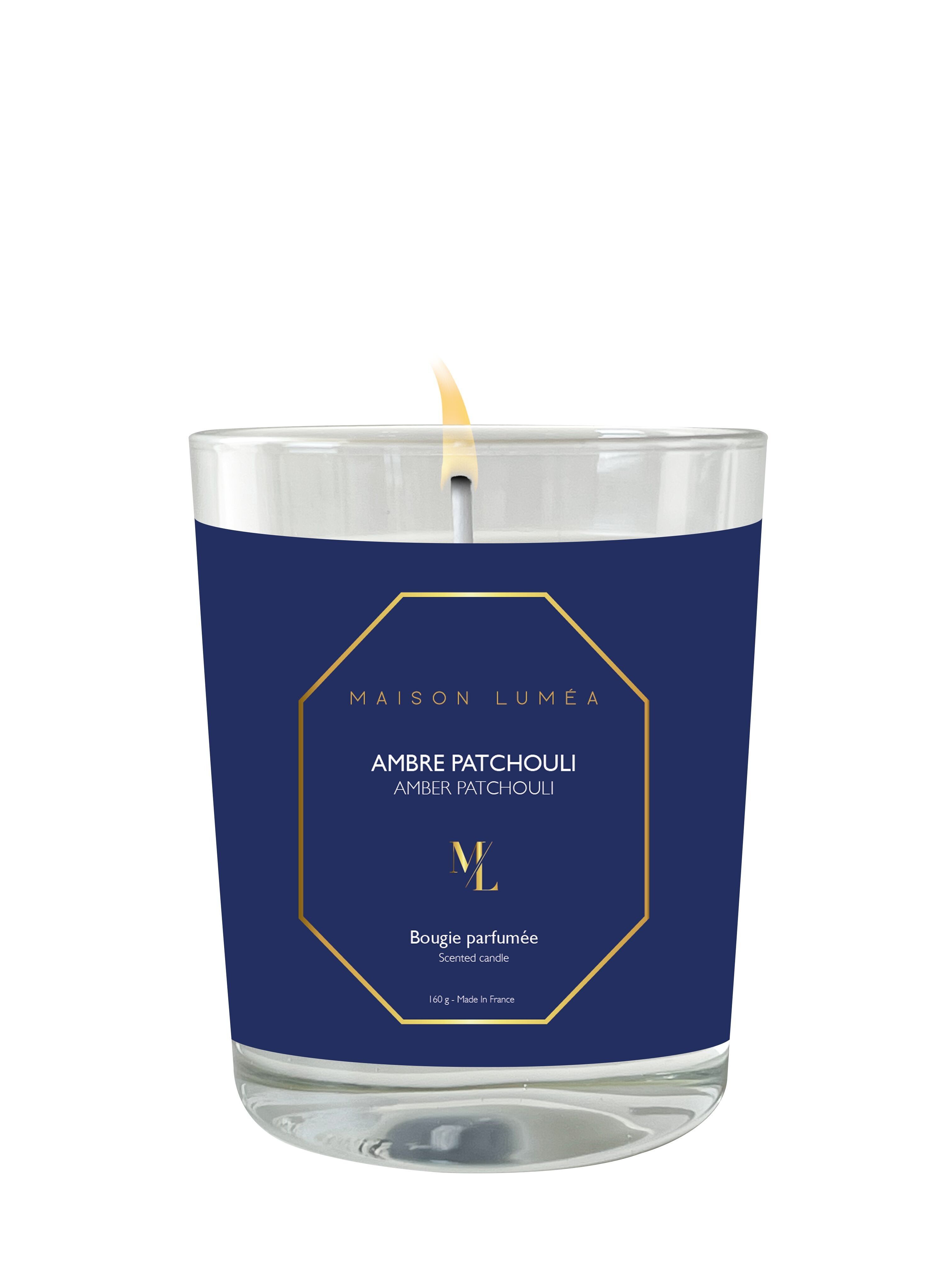 Bougie parfumée 160g - Ambre Patchouli