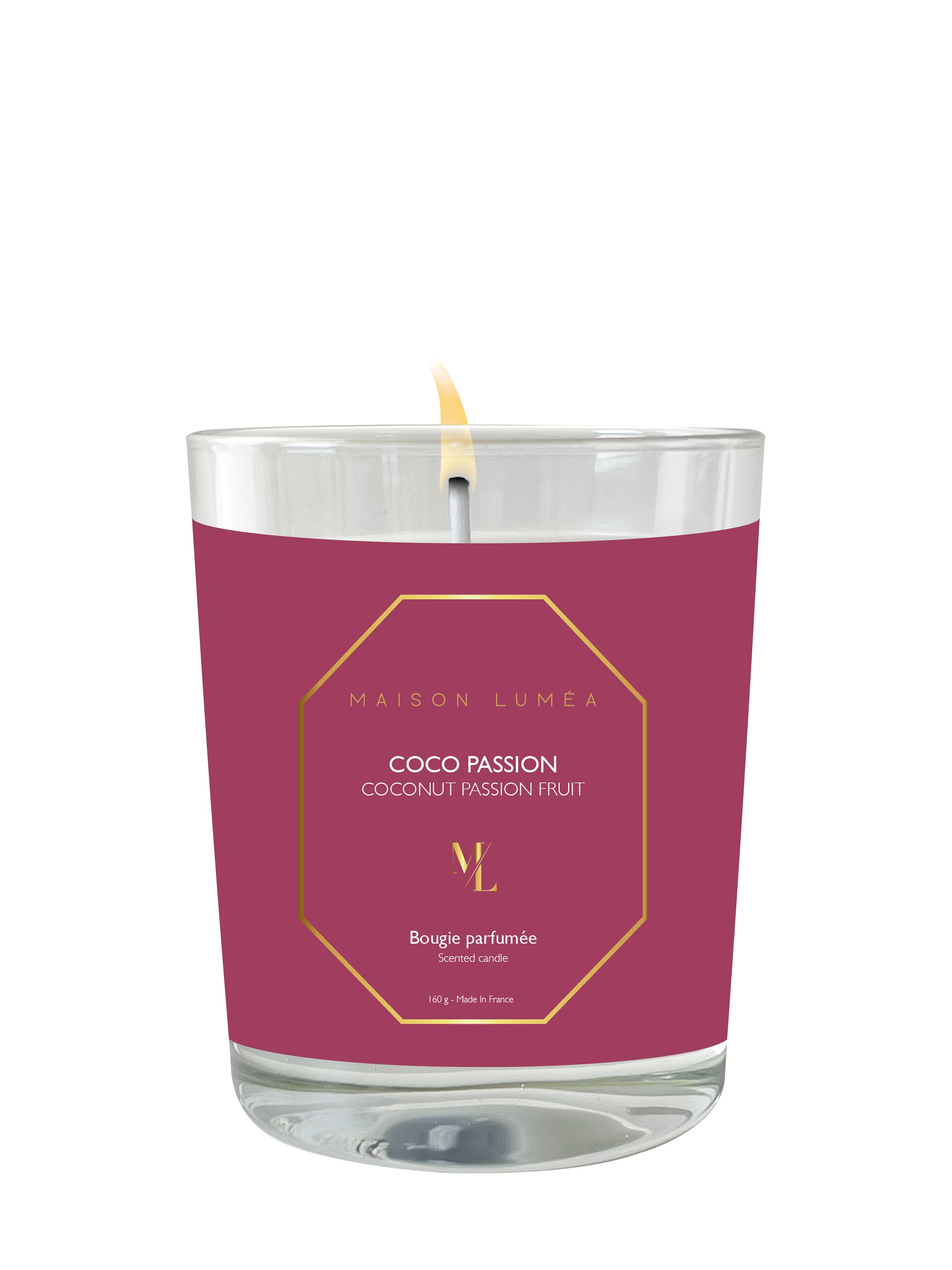 Bougie parfumée 160g - Coco Passion