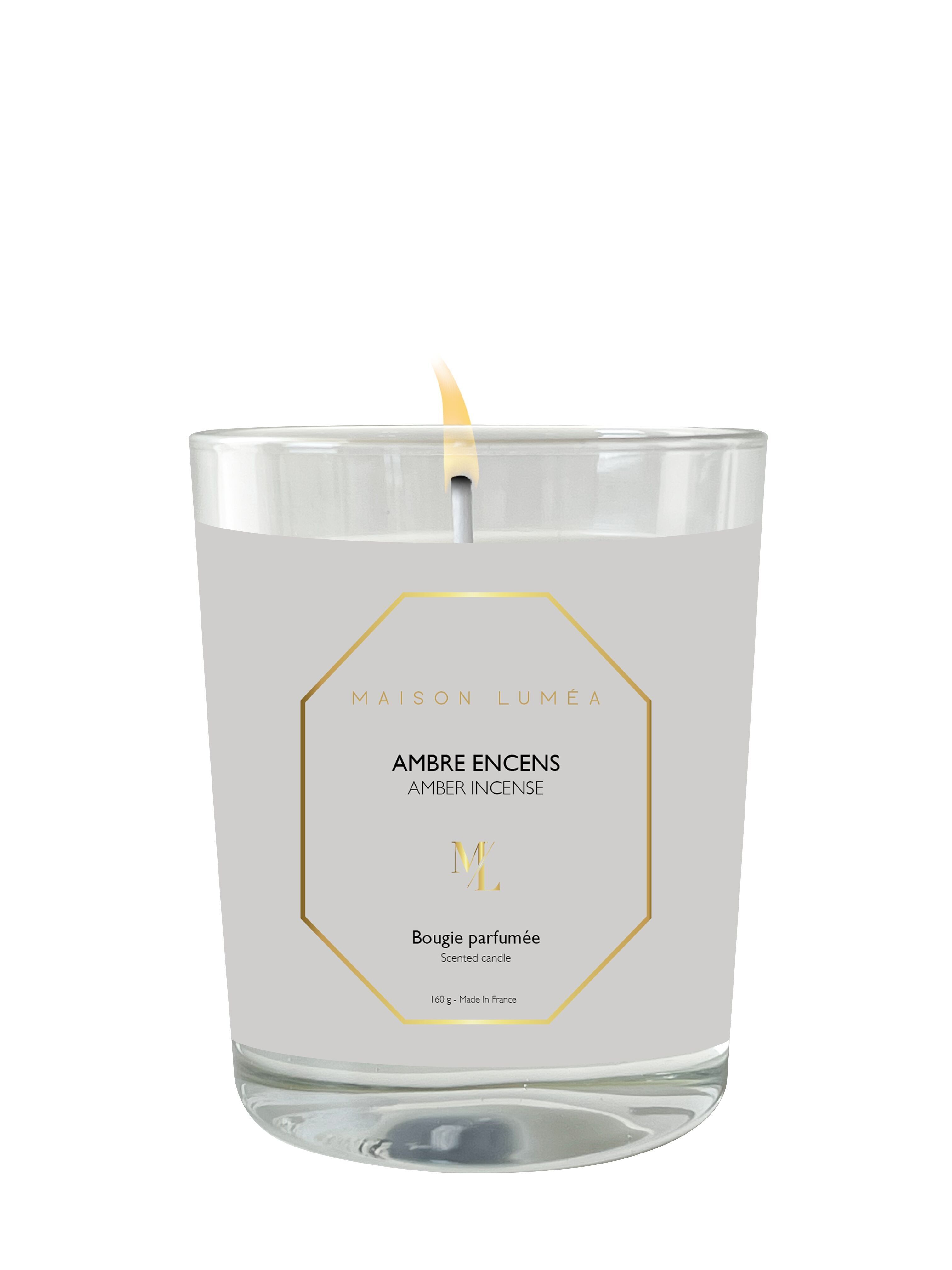 Bougie parfumée 160g - Ambre Encens
