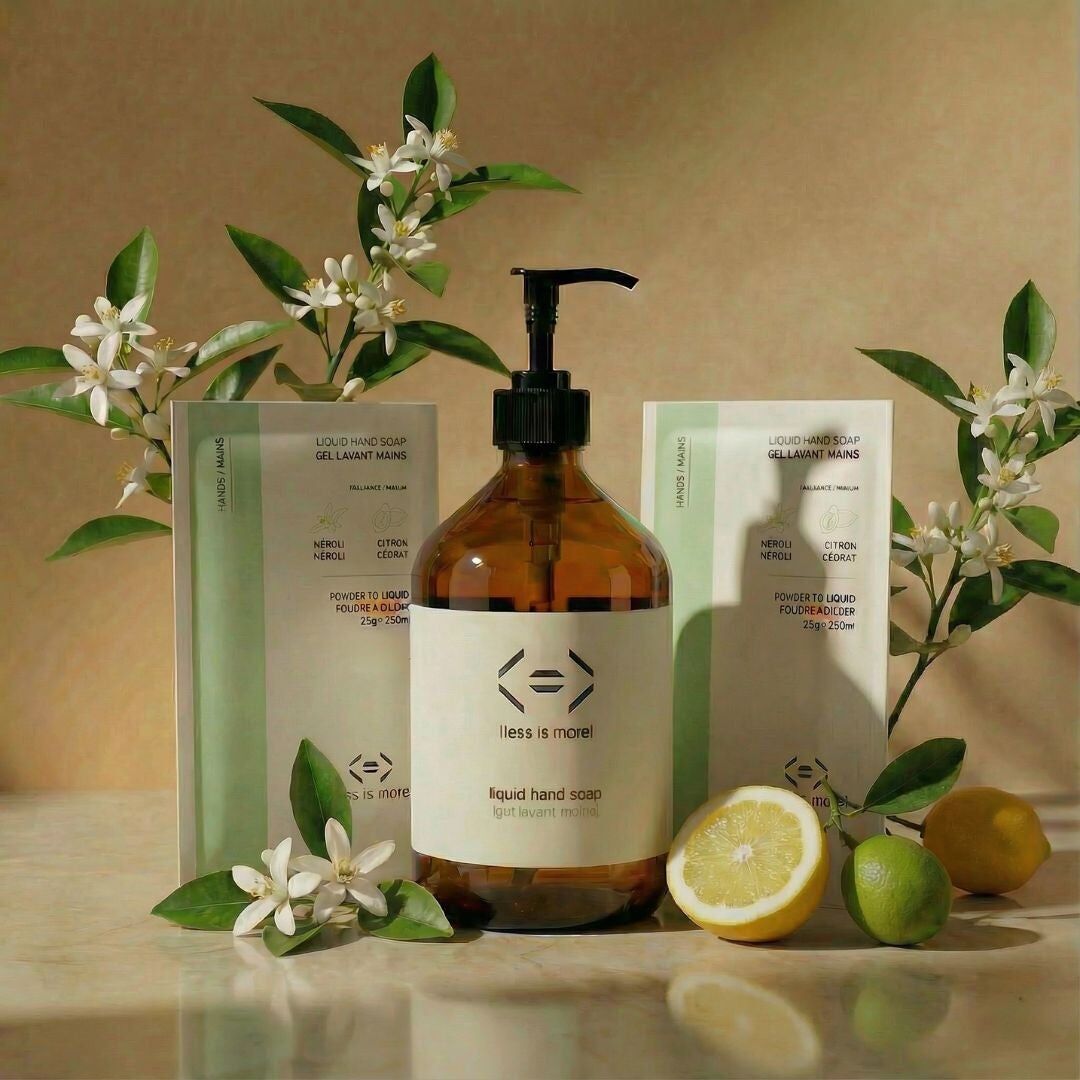 Gel lavant mains [néroli + cédrat] - coffret prestige 500ml avec bouteille en verre