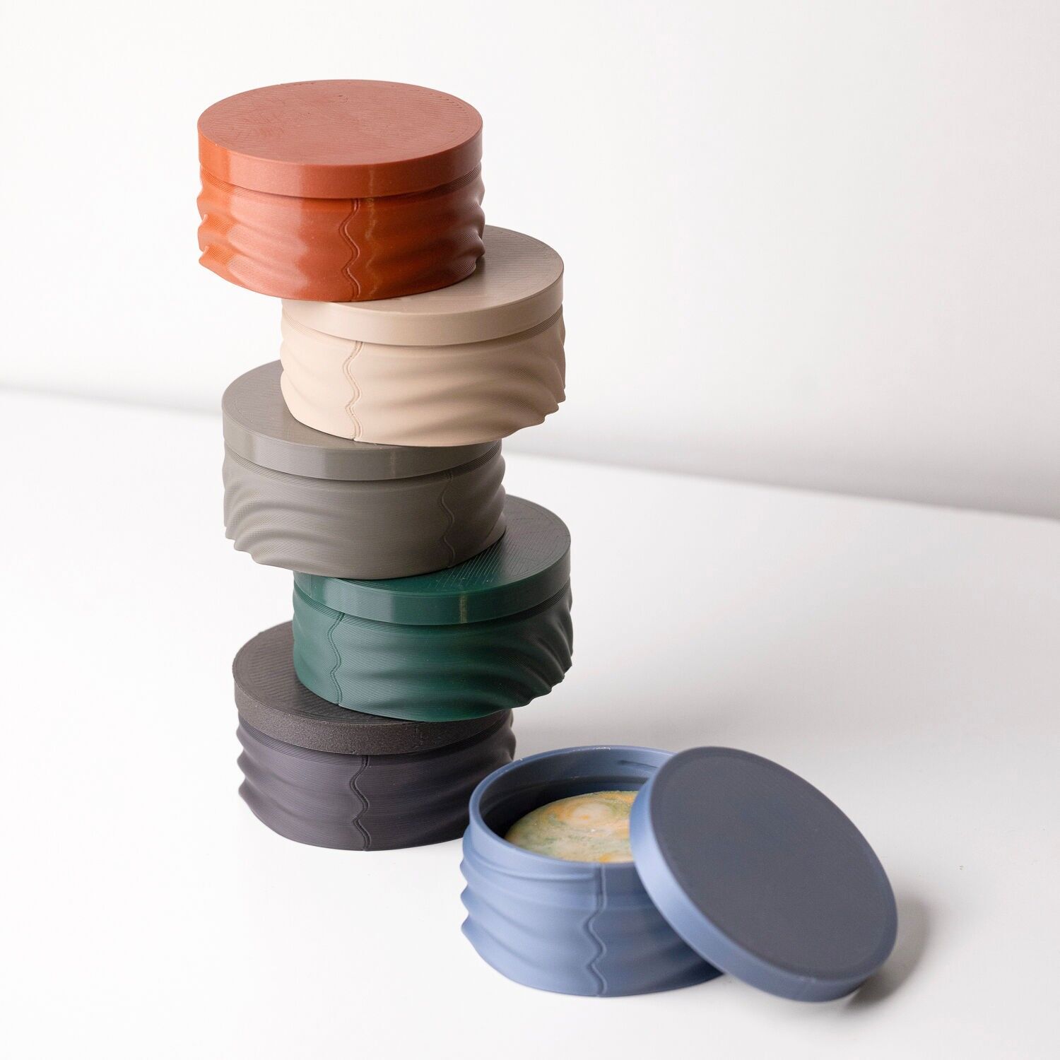 Soap dish - Round - Natural colors