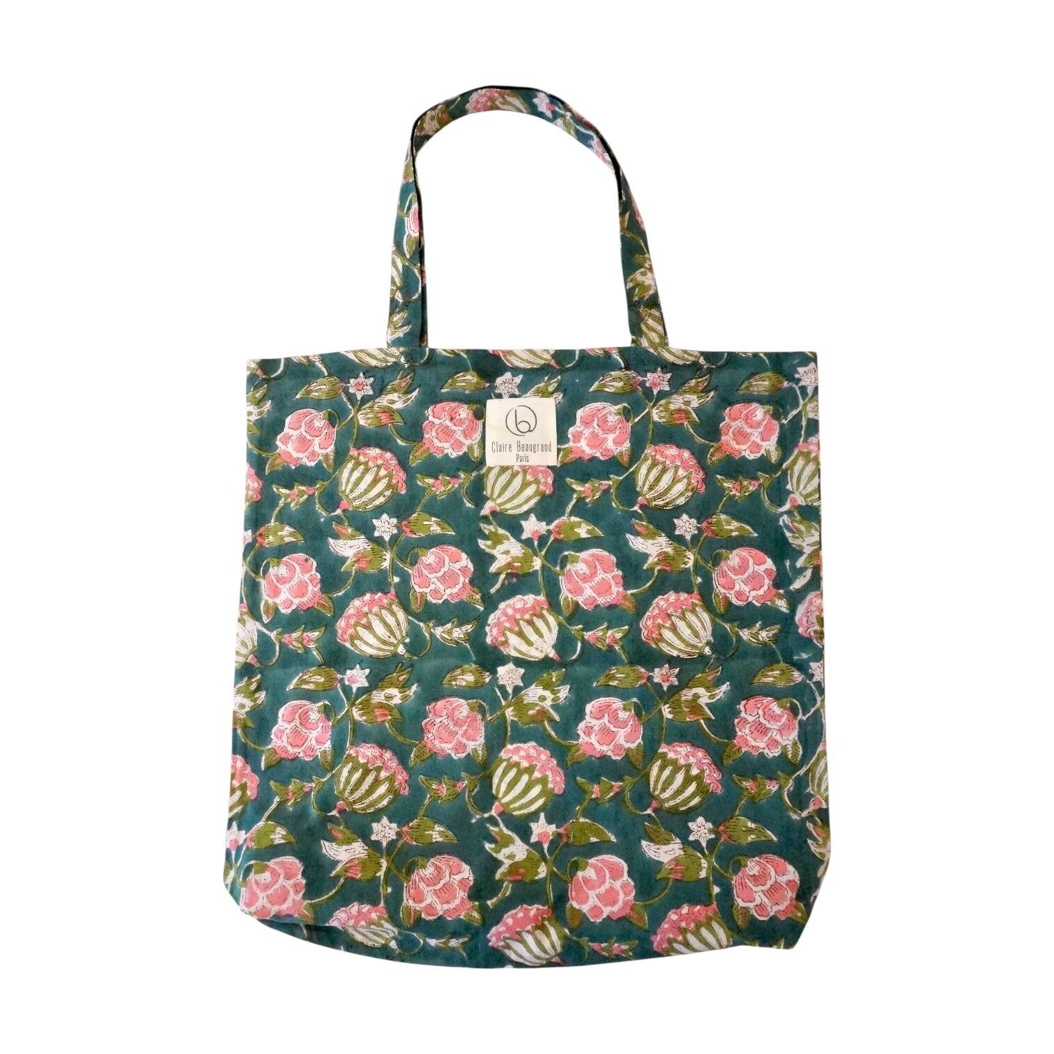 Tragetasche aus Baumwolle mit Blumenmuster Nr. 138