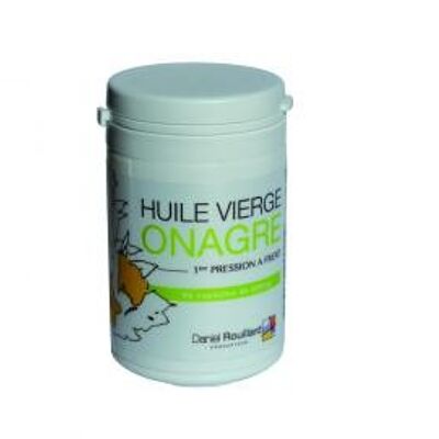 Huile vierge d'Onagre - production française - flacon de 60 capsules de 500 mg - compléments alimentaires< 25