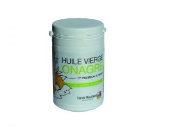 Huile vierge d'Onagre - production française - flacon de 60 capsules de 500 mg - compléments alimentaires< 25