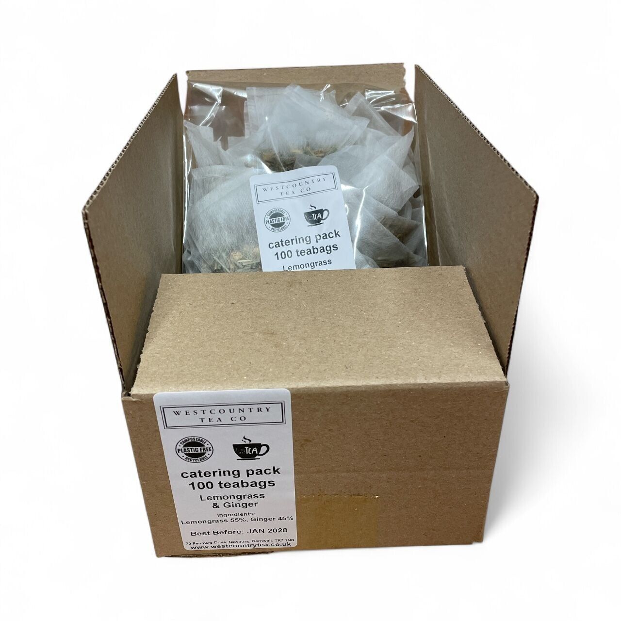 100 x Catering Lemongrass & Ginger Time Out Tea Bags