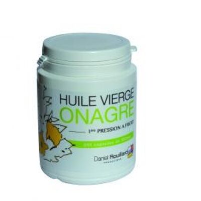 Huile vierge d'Onagre - production française - flacon de 200 capsules de 500 mg - compléments alimentaires>25