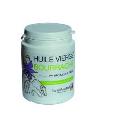 Olio vergine di borragine - produzione francese - flacone da 200 capsule da 500 mg - integratori alimentari <25