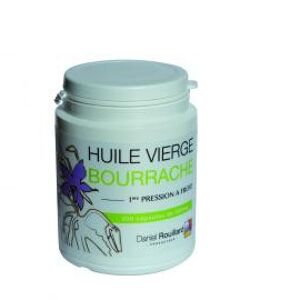 Huile vierge de Bourrache - production française - flacon de 200 capsules de 500 mg - compléments alimentaires< 25