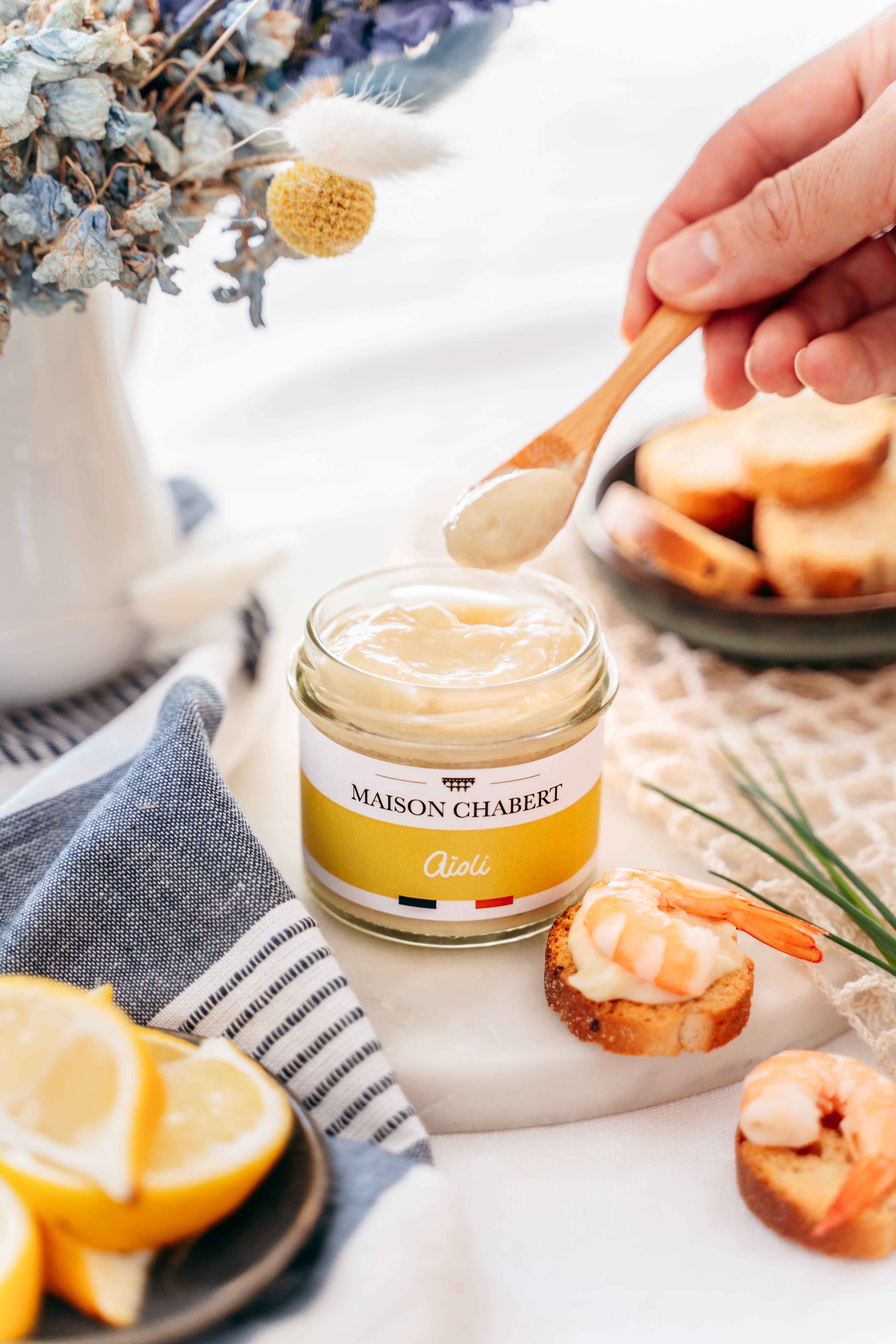 Egg-free Aioli - Provençal Garlic Sauce, Ideal for Fish & Vegetables - 90g