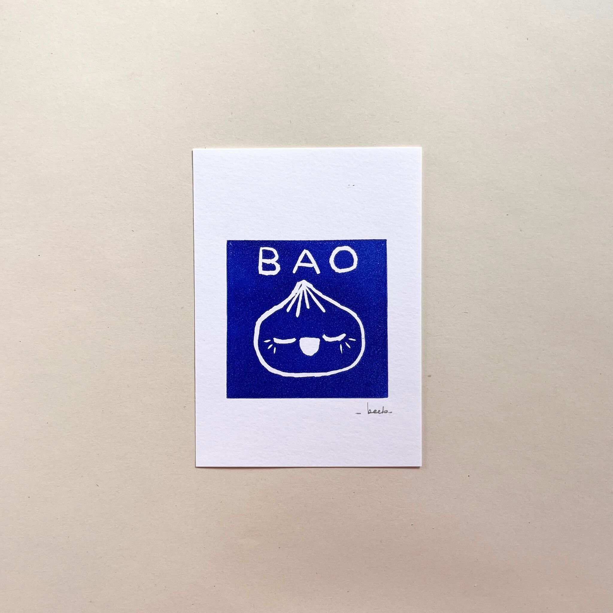 Bao linocut A6