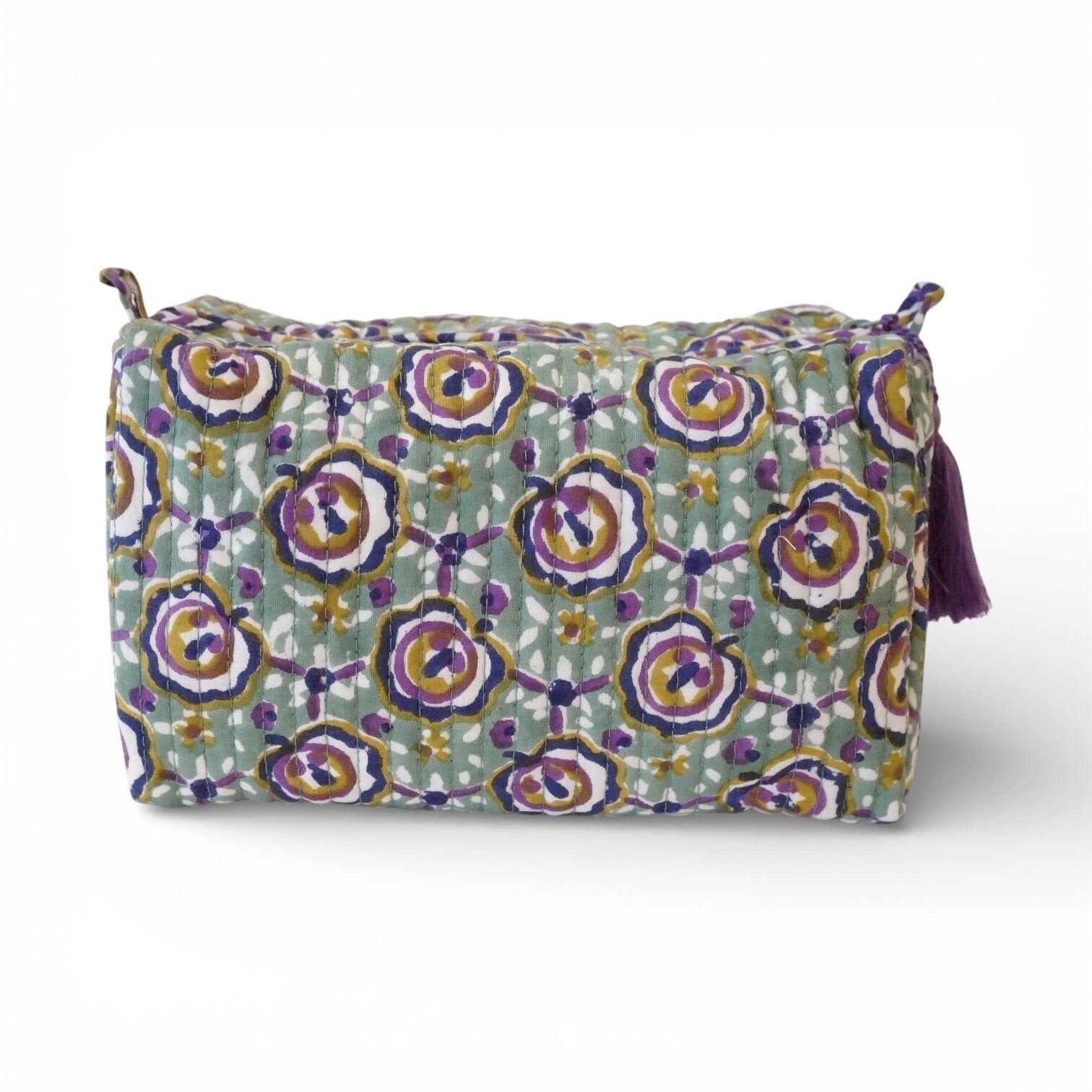 Printed cotton toiletry bag No. 109