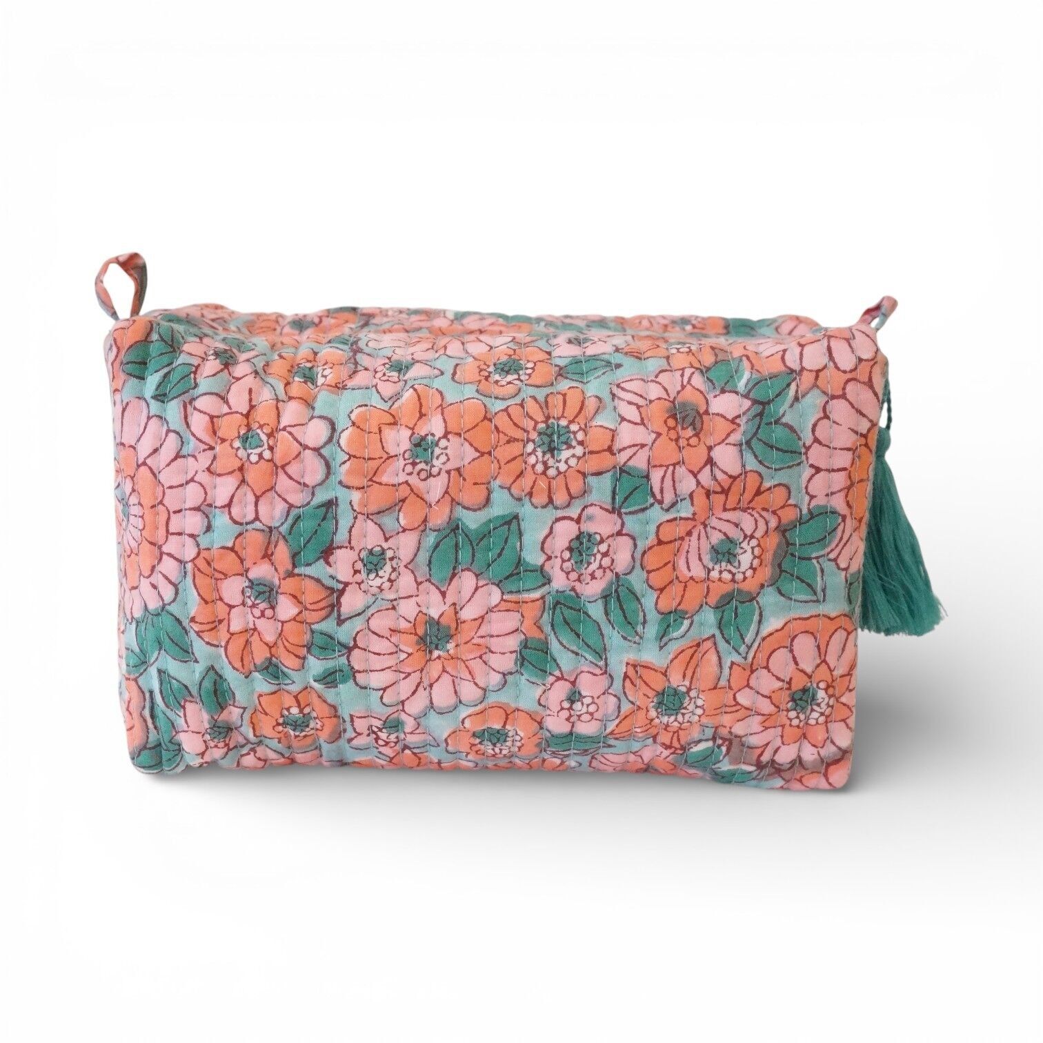 Printed cotton toiletry bag No. 113