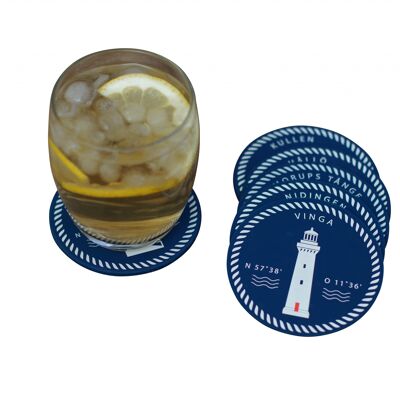 Coaster Swedish Lighthouses West Coast, 6-pack