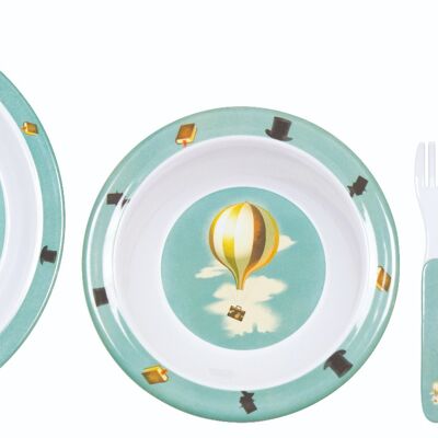 Kids dinnerware, to travel...  set of 5 pcs.