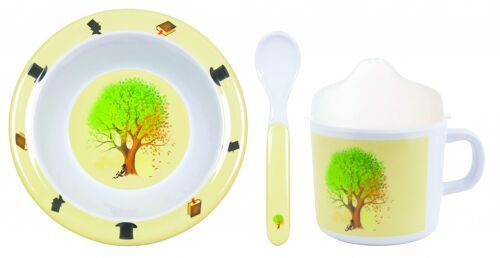 Baby dinnerware,  life is...  set of 3 pcs.