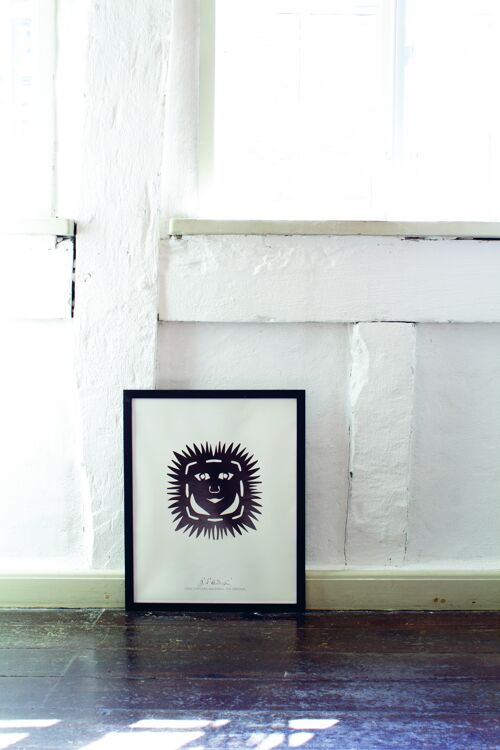 The sunhead, poster in frame, 40x50cm