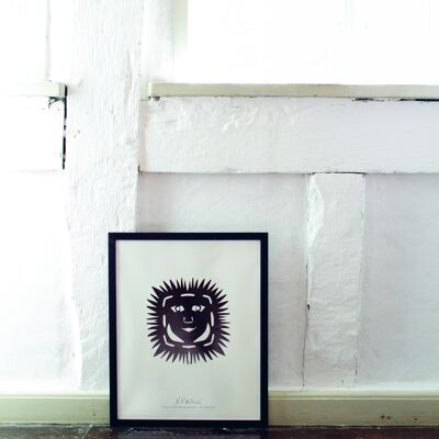The sunhead, poster in frame, 40x50cm