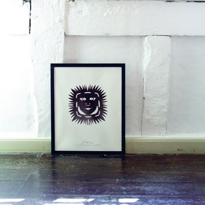 The sunhead, poster in frame, 40x50cm