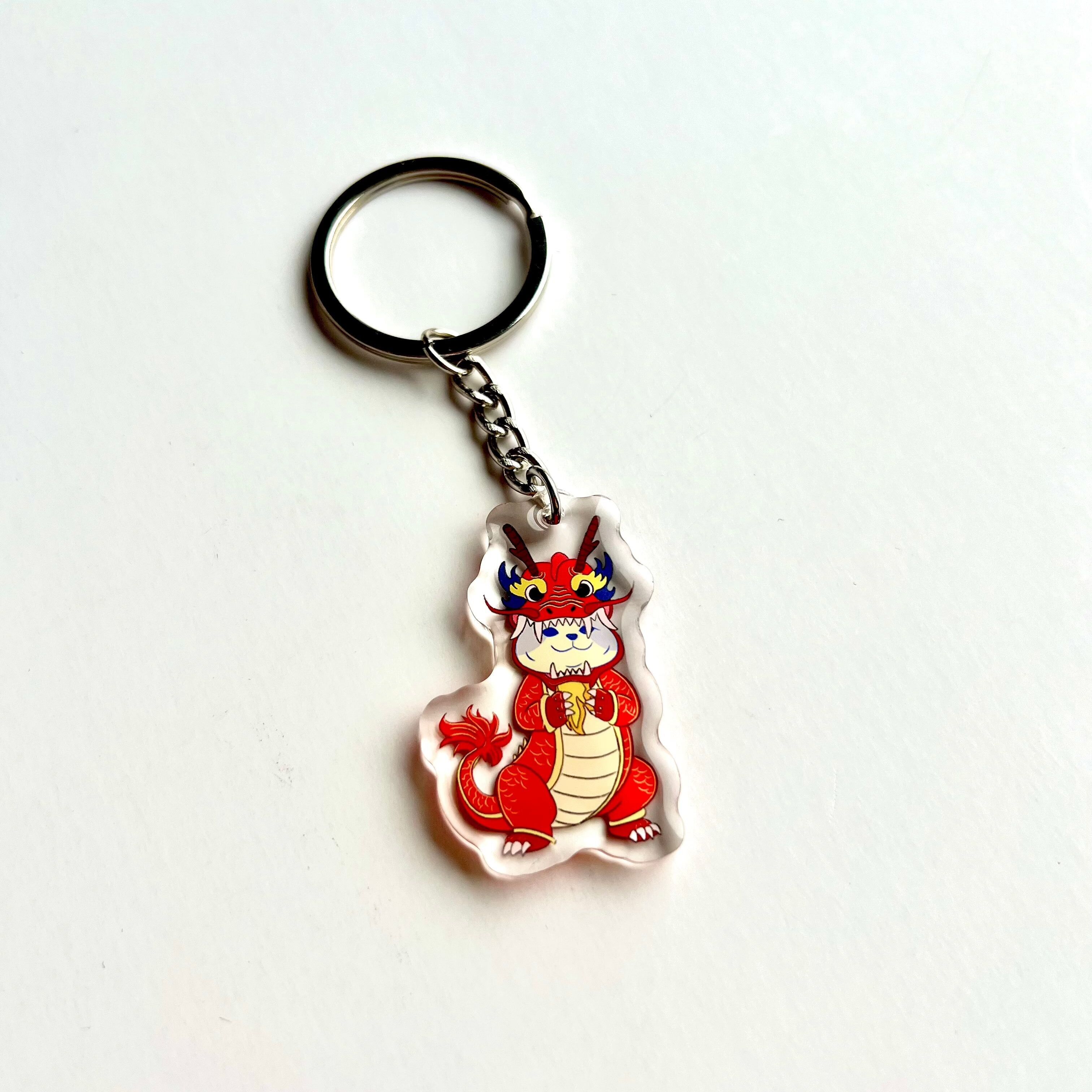Cat Key Chain - Dragon cat
