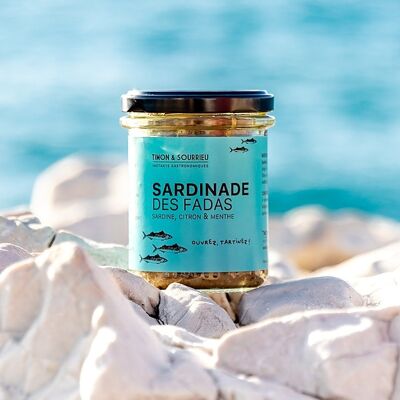 CRÉME SARDINADE DES FADAS (pressed sardines with lemon and fresh mint, spreadable aperitif)