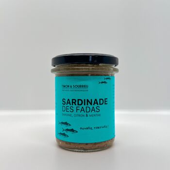 CRÉME SARDINADE DES FADAS (pressé de sardines au citron et menthe fraîche, Tartinable apéritif) 2
