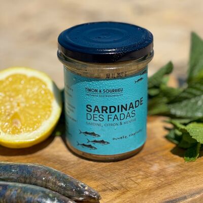 CRÉME SARDINADE DES FADAS (sardine spremute al limone e menta fresca, aperitivo spalmabile)