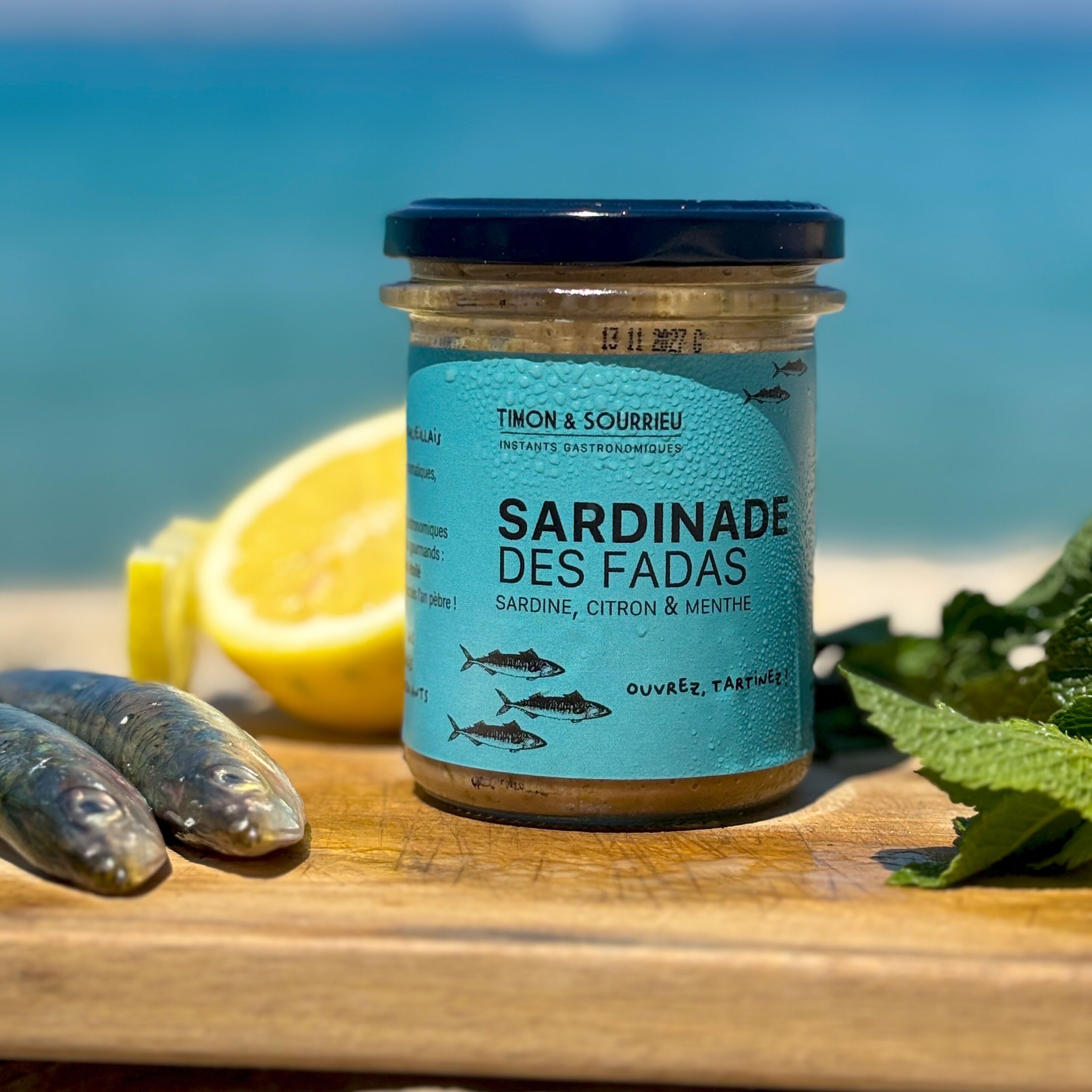 CRÉME SARDINADE DES FADAS (pressé de sardines au citron et menthe fraîche, Tartinable apéritif)