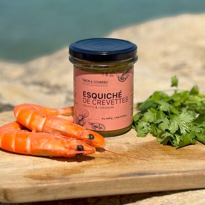 SHRIMP-ESQUICHED TAJINE (shrimp, coriander, ras el hanout... Spreadable aperitif)