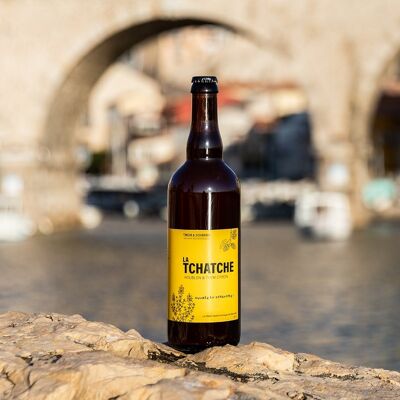 TCHATCHE BIER mit ZITRONEN-THYMIAN 75cl (Gastronomisches Marseille-Bier)